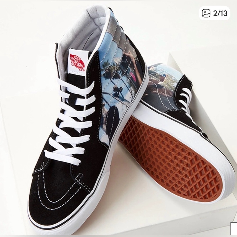 Vans Poets on the Pyre Limited Edition Black and White Graphic High-Tops